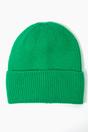Green Plain Winter Beanie Hat, Image 2 of 3