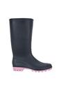 Navy Blue Splash Wellington Boots, Image 4 of 6