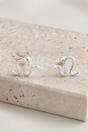 Silver Silver Snake Cartilage Studs 20G- Pair, Image 1 of 5