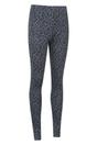 Grey Talus Leopard Print Thermal Leggings, Image 3 of 4