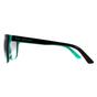 Black Calvin Klein Black Rectangle Black Teal Grey Gradient Sunglasses, Image 3 of 4