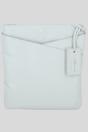 Light Grey 'Curvo' Real Leather Crossbody Bag, Image 1 of 4