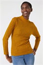 Amber Ribbed Knit Turtleneck Jumper, Image 1 of 5
