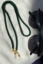 Green Green Glass Beaded Soft 60 cm Glass Chain Lanyard Holder, Image 2 of 3