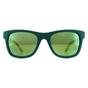 Green Rectangle Unisex Folding Matt Green Green Sunglasses, Image 1 of 4
