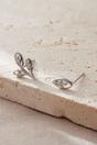 Silver Mia Gioielli Silver Sterling Silver Olive Leaf Mismatched Studs, Image 3 of 3