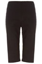 Black Knee Length Stretch Shorts, Image 4 of 4