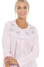 Light Pink Camille Lingerie Light Pink Long Sleeve Cuddle Knit Nightdress, Image 5 of 5