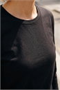 Black Long Sleeve Jersey Top, Image 4 of 4