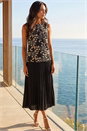 Gold Embroidery Floral Top, Image 2 of 4
