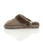 Mocha Faux Fur Lined Slip On Memory Foam Mules Slippers, Image 2 of 5