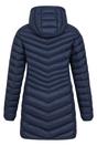 Navy Florence Long Padded Jacket, Image 2 of 8