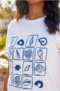 Ivory  Textured Shell Print T-Shirt, Image 4 of 4