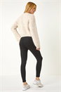 Stone Dusk Fluffy Sparkly Knit Jumper, Image 3 of 5