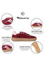 Red Tamaris Red Tamaris Merlot Red Stripe Sneakers, Image 2 of 7