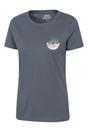 Navy Blue Oban Chest Print Relaxed Fit TShirt, Image 3 of 3