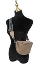 Taupe Sling Style Cross Body Bag, Image 2 of 2