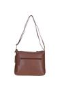 Brown 'Mourne' Sleek Real Leather Shoulder Bag, Image 4 of 5