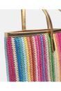 Pink Pia Rossini Pink Delfina - Stripe Beach Bag, Image 4 of 5