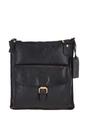 Black Vintage Small Leather Shoulder Bag, Image 1 of 4