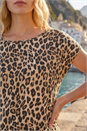 Natural  Animal Print Shell Top, Image 4 of 4