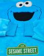 Blue Sesame Street Cookie Monster Blanket Hoodie, Image 6 of 6