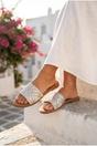  Octavia Geometric Woven Strap Sliders, Image 4 of 5