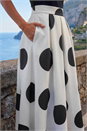 Black Polka Dot Premium Stretch Dress, Image 4 of 4