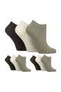 Grey 9 Pack Honeycomb Top Ankle Cotton Socks, Image 1 of 2