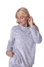 Grey Camille Lingerie Grey Supersoft Printed Full Length Pyjama Set, Image 5 of 5