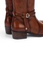 Brown Womens Leather Knee High Boots -W1U-9764, Image 6 of 6