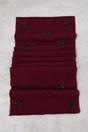 Burgundy WOVCOR Burgundy Ribbon Bow Detail Knit Scarf and Beanie Set, Image 4 of 4