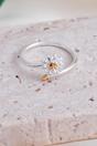 Silver Sterling Silver Daisy Wrap Ring, Image 1 of 3