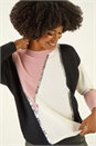 PINK Colour Block Sequin Knit Jumper, Image 1 of 5