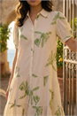 KHAKI Dusk Embroidered Tunic Dress, Image 4 of 4