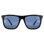 Black Polaroid Black Square Black Blue Polarized Sunglasses, Image 1 of 4