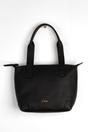 Black Etre Black Medium Faux Leather Tote Bag, Image 3 of 4