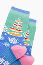 Multi Afternoon High Tea Bamboo Socks, Image 2 of 4