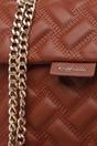 Tan Quilted Chain Bag, Image 2 of 2