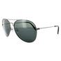 Grey Aviator Gunmetal Grey Blue Polarized Sunglasses, Image 2 of 4