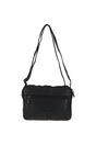 Black 'Perfezione' Three Section Vintage Woven Leather Shoulder Bag, Image 3 of 3