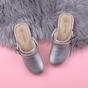 Silver AJVANI Silver Low Wedge Slingback Clogs Mules, Image 4 of 6