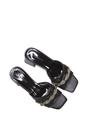 Black 'Senara' Backless Block Heel Sandals With Crystals and Mesh, Image 6 of 6