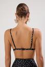 Multi Polka Dot Printed Triangle Adjustable Strap Bikini Top, Image 5 of 5