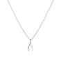 Silver Sterling Silver Mini Wishbone Necklace, Image 1 of 1
