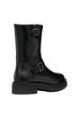 Black D Iridea D Leather Ankle Boots, Image 2 of 5