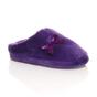 Purple AJVANI Purple Fluffy Mule Slippers, Image 1 of 6