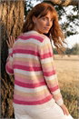 Pink Stripe Soft Knit Jumper, Image 3 of 4