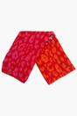Red Block Leopard Print Winter Scarf, Image 2 of 4