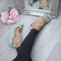 Mint AJVANI Mint High Heel Crossed Straps Buckle Strappy Sandals, Image 5 of 6